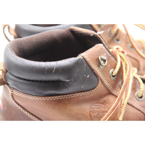 Tommy Hilfiger Boots Mens Size 11.5 Brown Leather Moc Toe Lug Distressed Ankle main image 8